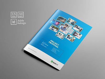 Clean Corporate Minimal Proposal Template adobe indesign annual report brochure client offer proposal elegant design modern proposal real estate