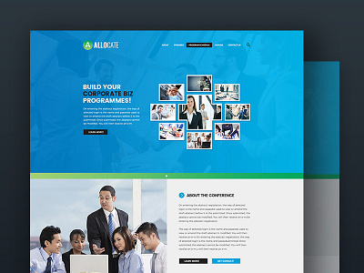 Corporate Business Firm Website UI Template adobe photoshop bootstrap business ui consulting web template corporate template elegant theme financial service marketing service modern business single page ui website design