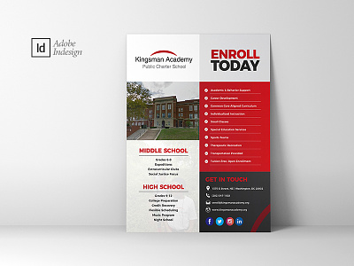 Academic Enrollment Flyer Design