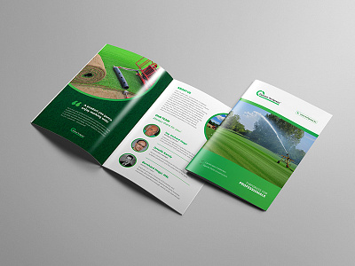 TURF GRASS ROLL Brochure Template brochure deisgn turf grass brochure