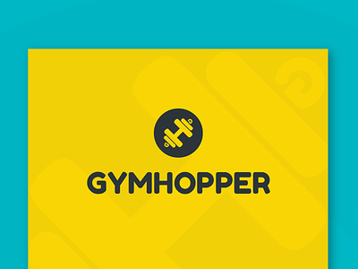 Gymhopper - Brand Indentity fitness flat gym logo