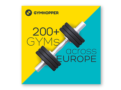 Gymhopper advertising fitness flat gym instagram media social