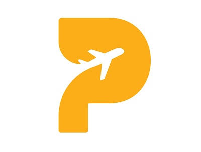 Pull Trip Logo fly p icon p logo p monogram plane travel travel agency trip