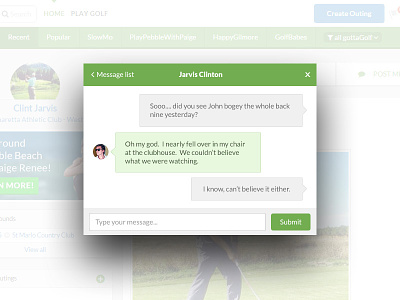 Direct Messaging 013 chat dailyui message modal