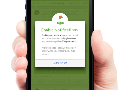 Push Notification Request 016 dailyui modal notification popup request