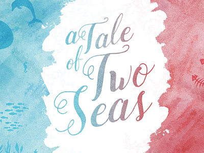 Tale of Two Seas Branding branding graphic design sermon typography
