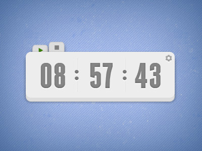 Simple Time Tracker Rebound app application desktop flat rebound simple time tracker ui ux