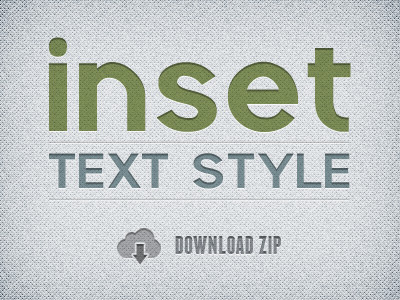 Freebie Friday: Inset Text Layer Style asl download freebie inset layer style photoshop resource typography