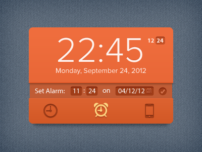 Clock Widget - Rebound alarm clock date desktop rebound time widget