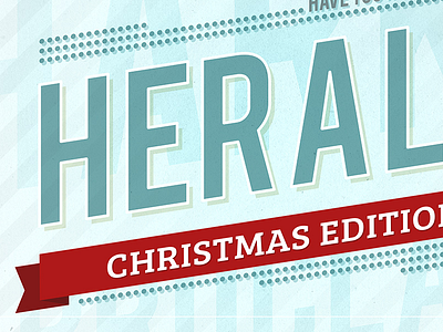 Herald Sermon Series Branding blue branding christmas holiday print red series sermon typography