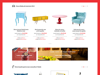 Sala Pronta - Furniture Online Shop agency design ecommerce furniture shop slider banner ux web design