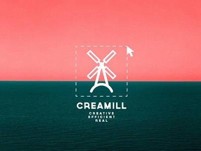 Creamill agency creative design logo logotype mill