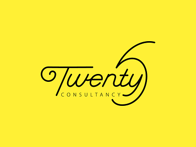 Twenty 6 Consultancy 20 6 consultant consulting logo logo design logodesign logotype six twenty typography logo typograpy