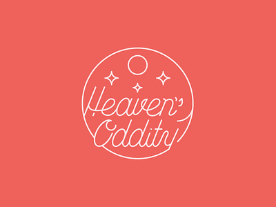 Heaven's Oddity branding handlettered handlettering heaven logo logo design minimal oddity stars sun typographic typography typography design typography logo
