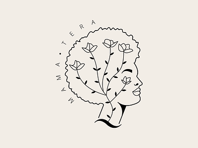 Mama Tera african afro branding cosmetic cosmetic logo design hair hair care head header illustration logo logo illustration logo illustrator logodesign minimal negro organic organic logo plant