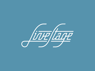 Live Stage branding design letter lettering lettermark letters logo logo design logodesign minimal typographic typography typography design typography logo typopgraphic logo