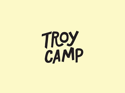 Identity - Troy Camp brand branding identity lettering logo typography