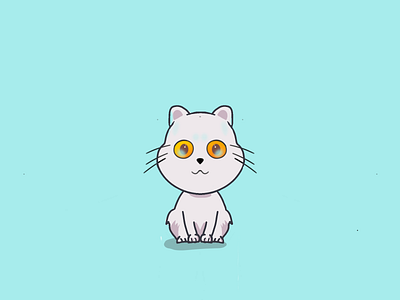 Ilustrasi kawaii hewan kucing animal cute graphic design illustration kawaii vector