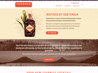 Tenango Rum Website Design