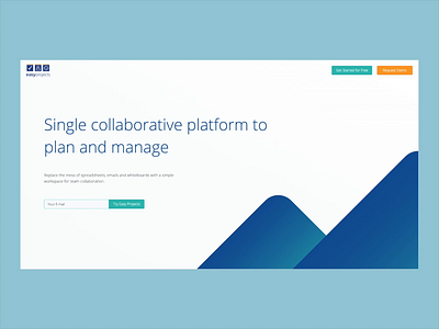 Easy Projects landing page app capterra design interaction interface landing page minimal sketch ui ui design ux web web design website