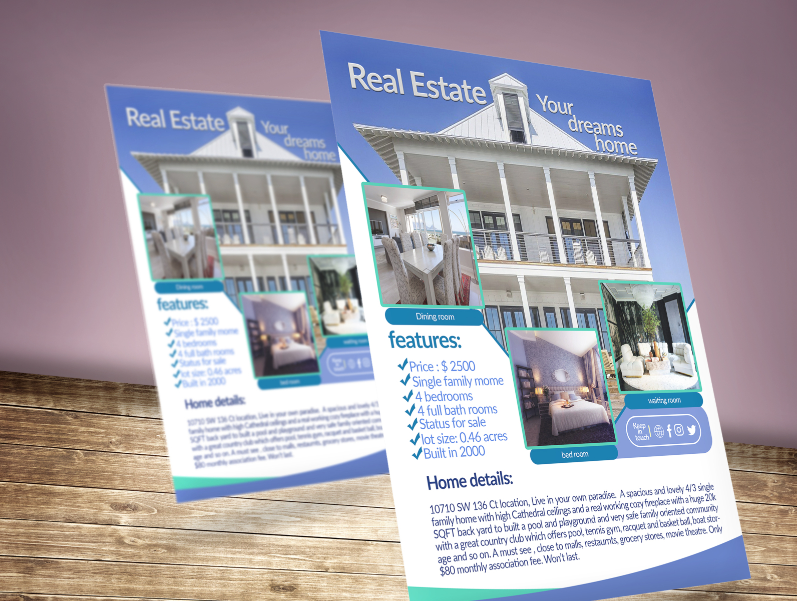 real estate flyer design by Sojib Mrong on Dribbble