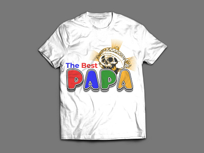 Papa T-shirt amazing t shirt best t shirt design branding illustration t shirt design and