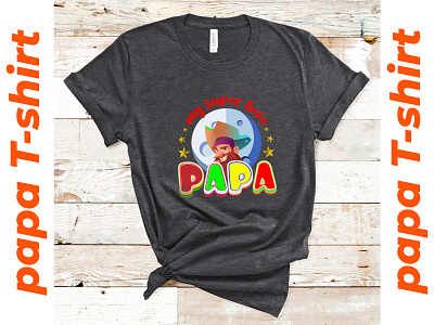 Papa T-shirt design amazing t shirt best t shirt design branding fathers day t shirt painting vector