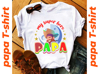 Papa T-shirt design