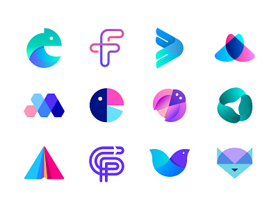 Colorful Logo Marks - LogoLounge Book 12