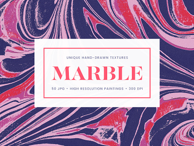 50 hand-drawn Marble Textures