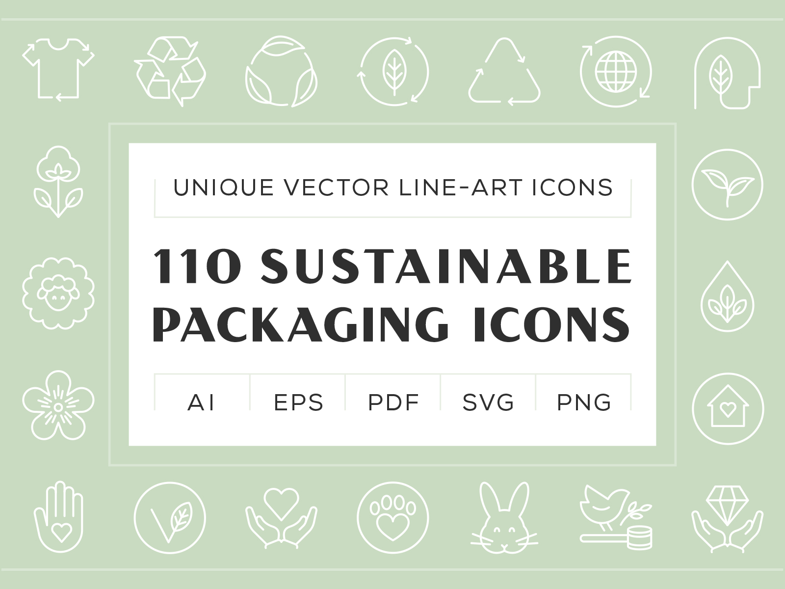 Sustainable Packaging Icons bundle cosmetics diet nutrition digital product editable food icons icon design icon set iconography icons iconset illustrator line art organic natural cosmetics packaging purchase sales sustainable vector vegan eco green
