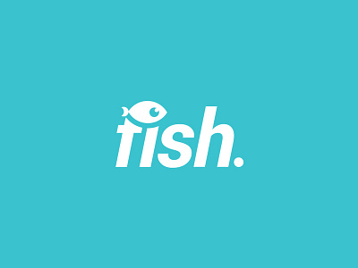 Fish. blue creative fish freelance graphic design illustration logo logo design mark seafood smart vector