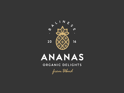 Balinese Ananas, Pineapple, Logo Design