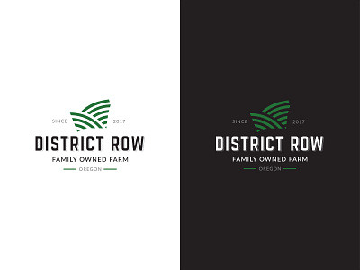 District Row Logo Design branding cannabis clean creative farm identity label line logo marijuana mark vintage