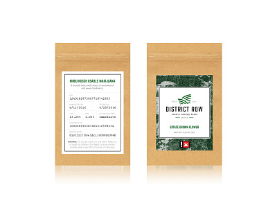 District Row Packaging Design branding cannabis clean farm identity label line logo marijuana mark packaging vintage
