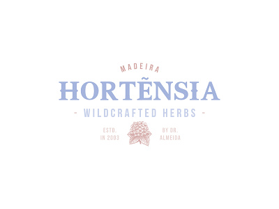 Hortensia - Logo Design for Organic Hydrangea Products branding freelance graphic design hortensia hydrangea illustration logo logo design mark organic vector vintage