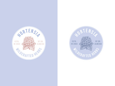 Hortensia - Logo Design for Organic Hydrangea Products