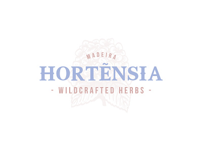 Hortensia - Logo Design for Organic Hydrangea Products branding freelance graphic design hortensia hydrangea illustration logo logo design mark organic vector vintage