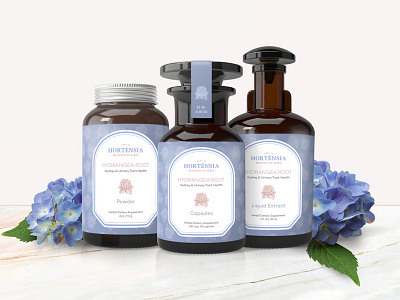 Hortensia - Packaging Design for Organic Hydrangea Products