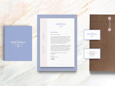 Hortensia - Brand Identity made for Organic Hydrangea Products