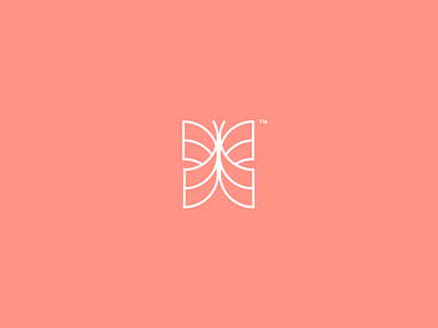 Geometric Butterfly Line Art Logo branding butterfly clean freelance geometric identity line logo logotype mark minimalistic monoline