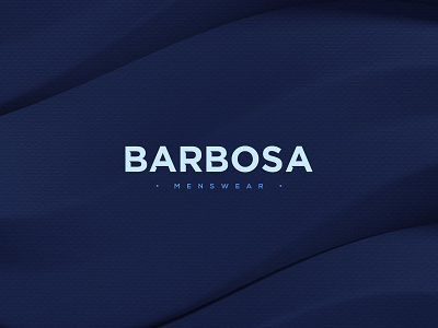 Barbosa Menswear apparel boutique brand branding clean fashion identity logo logotype menswear minimalistic typography