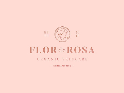 Flor de Rosa, Organic Cosmetic Brand branding clean cosmetic fashion healthy identity logo logotype minimalistic organic typography vintage