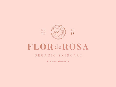 Flor de Rosa, Organic Cosmetic Brand branding clean cosmetic fashion healthy identity logo logotype minimalistic organic typography vintage