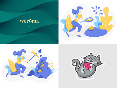 Top 4 Shots - 2018 busines character clean crypto currency graphic design illustration illustrator logo logo design mark minimalistic typography
