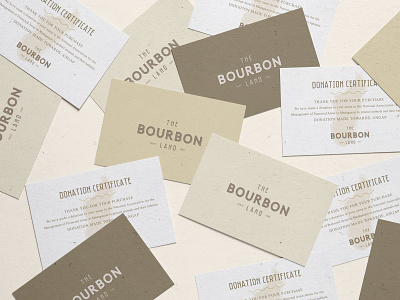 The Bourbon Land branding business and finance business brochure business card certificate corporate brand identity donation elegant graphic deisgn logo minimalistic organic print simple business card typography visual identity