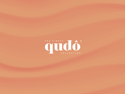 Qudo Collection branding classic clean corporate cosmetics custom typography elegant fashion logo geometric design health and fitness identity jewelery logo logotype minimalistic orange skincare wordmark logo