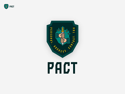 Personal data protection logo 2d branding data design illustration logo pact protection