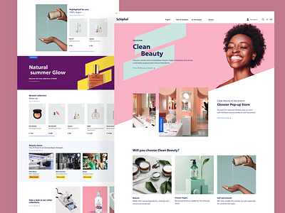 Shopping experience | Amsterdam Airport airport branding content design detail experience mobile overview redesign shopping ui ux web