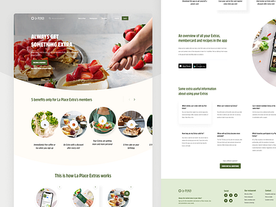 Product and loyalty | Restaurant concept app carousel design emoji faq food loyalty product restaurant ui ux web